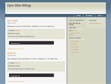 Tablet Screenshot of billingsopenbible.sermonpodcasts.com