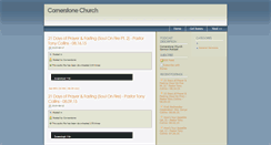Desktop Screenshot of cornerstonechurch.sermonpodcasts.net