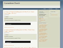 Tablet Screenshot of cornerstonechurch.sermonpodcasts.net